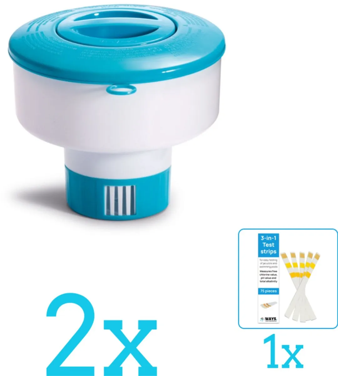 Intex Chloordrijver 29041NP-Blauw - 3 Stuks