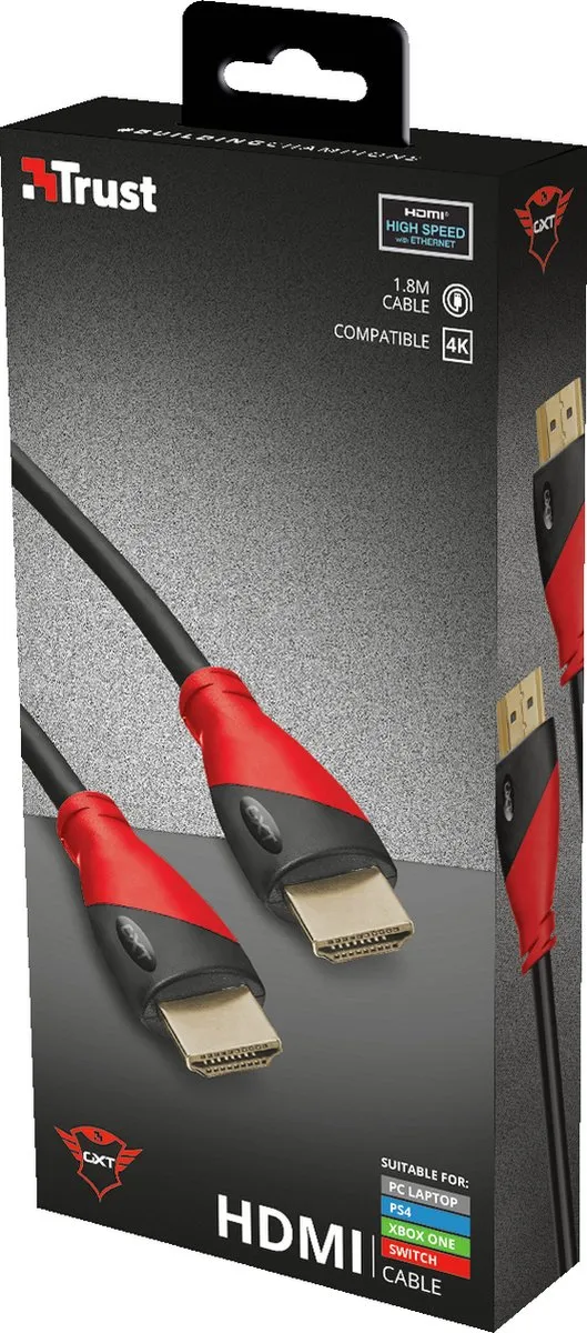 Trust GXT 730 HDMI Kabel - Zwart