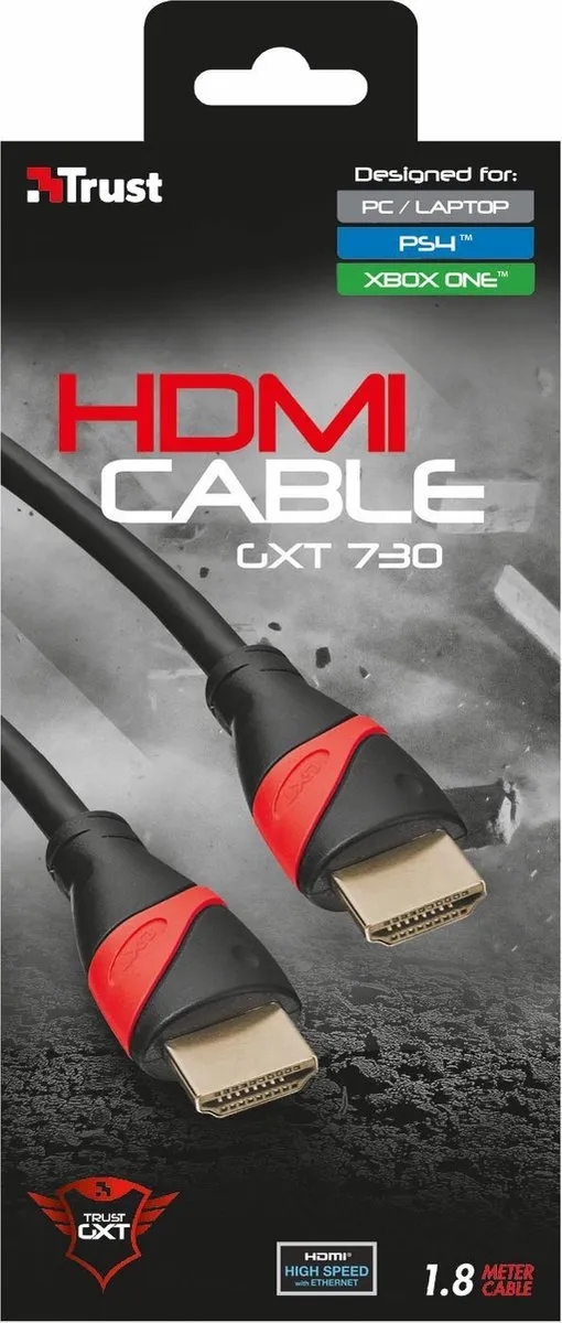 Trust GXT 730 HDMI Kabel - Zwart