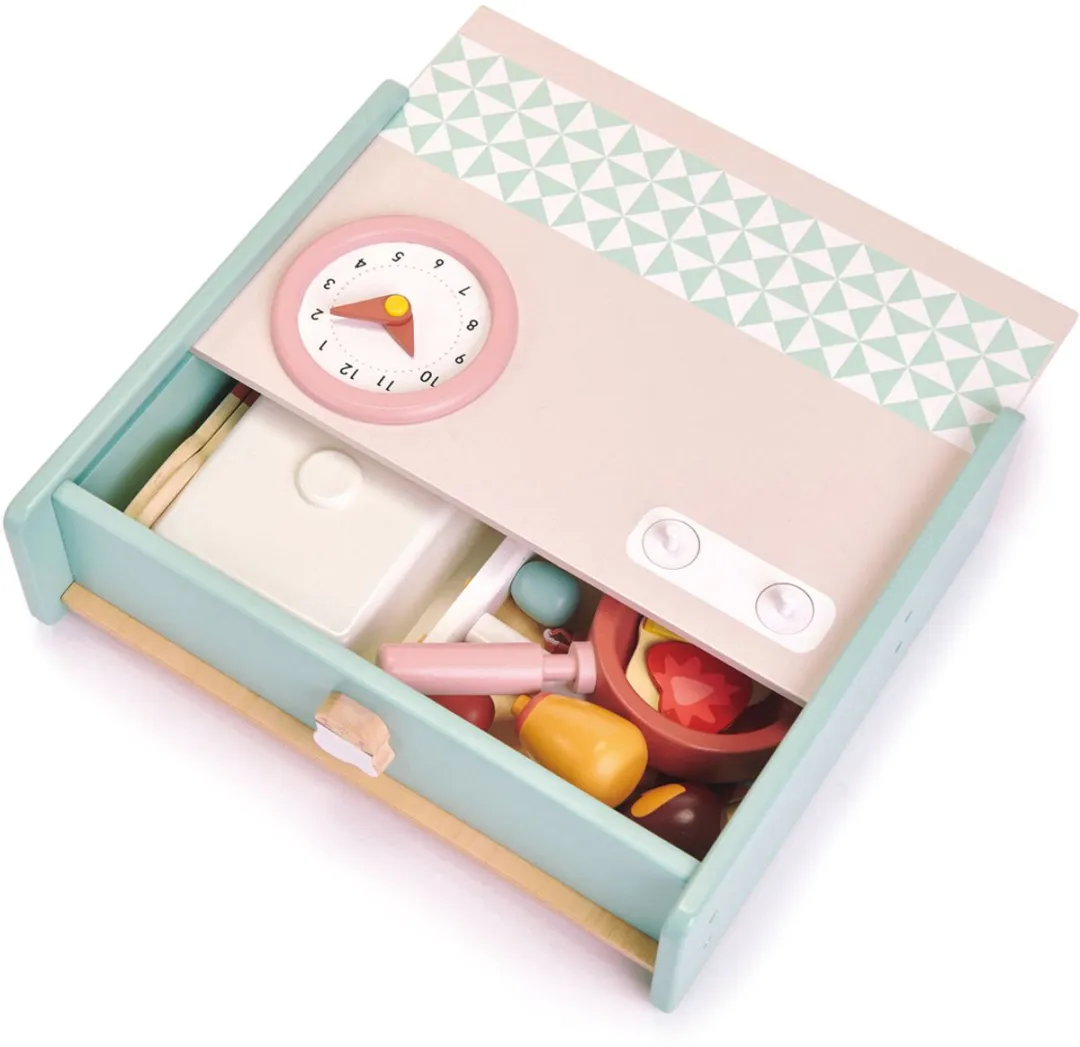 Tender Leaf Toys Playing Kitchenette - Mintgroen - afbeelding 6 van 6