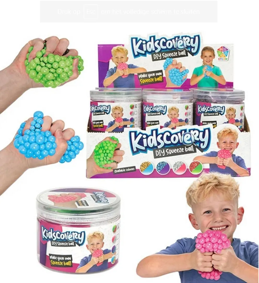 Toi-Toys Knijpbal Speelgoedset 12 Stuks