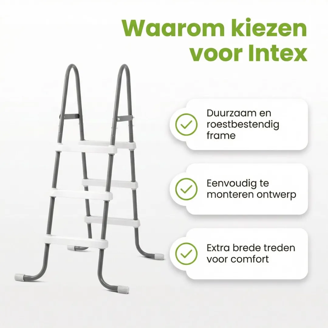 Intex Zwembadtrap 91cm - inclusief Voetenbad