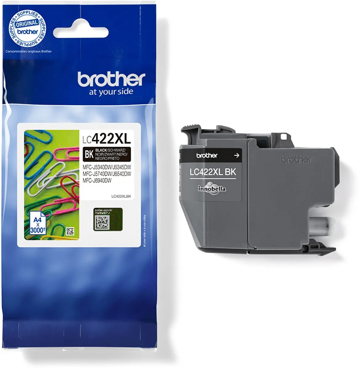 Brother LC-422XLBK Cartridge - 3000 pagina's - Zwart