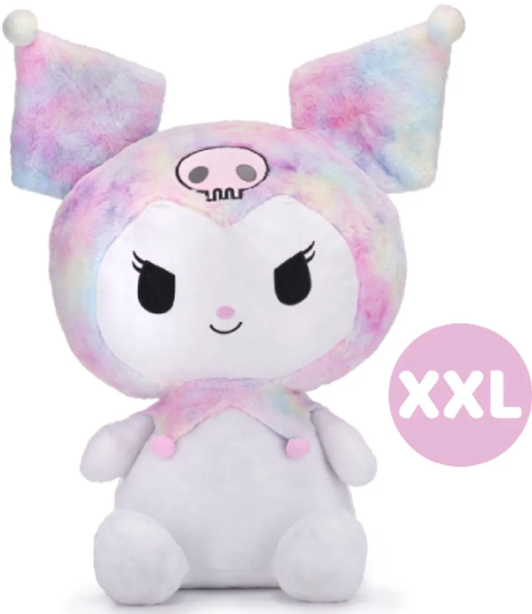 Hello Kitty Kuromi Tie-Dye Pluche Knuffel XXL 100cm