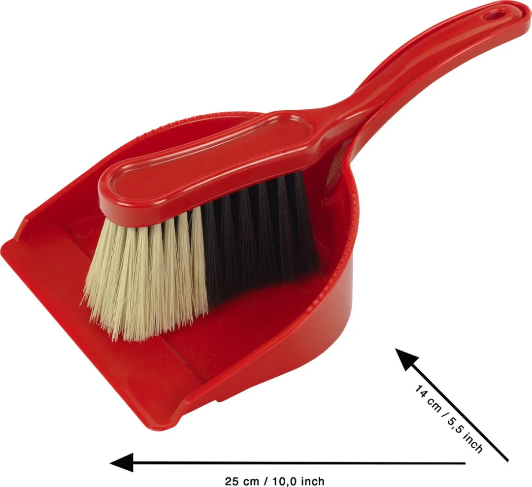 Klein Toys Pure Fresh Stoffer en Blik - 24x15x8cm - Rood - afbeelding 3 van 6