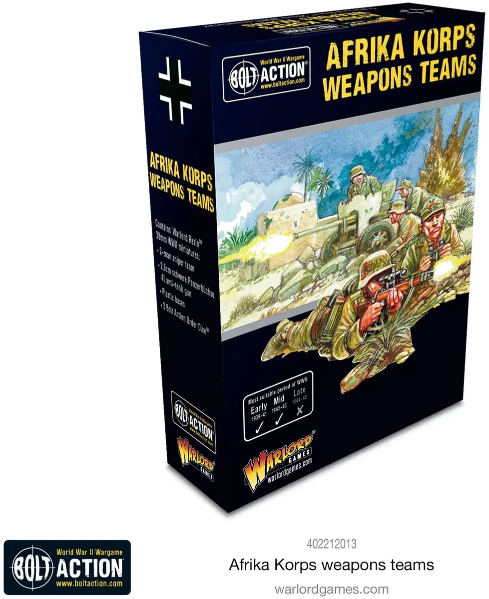Warlord Africa Korps Weapons Teams