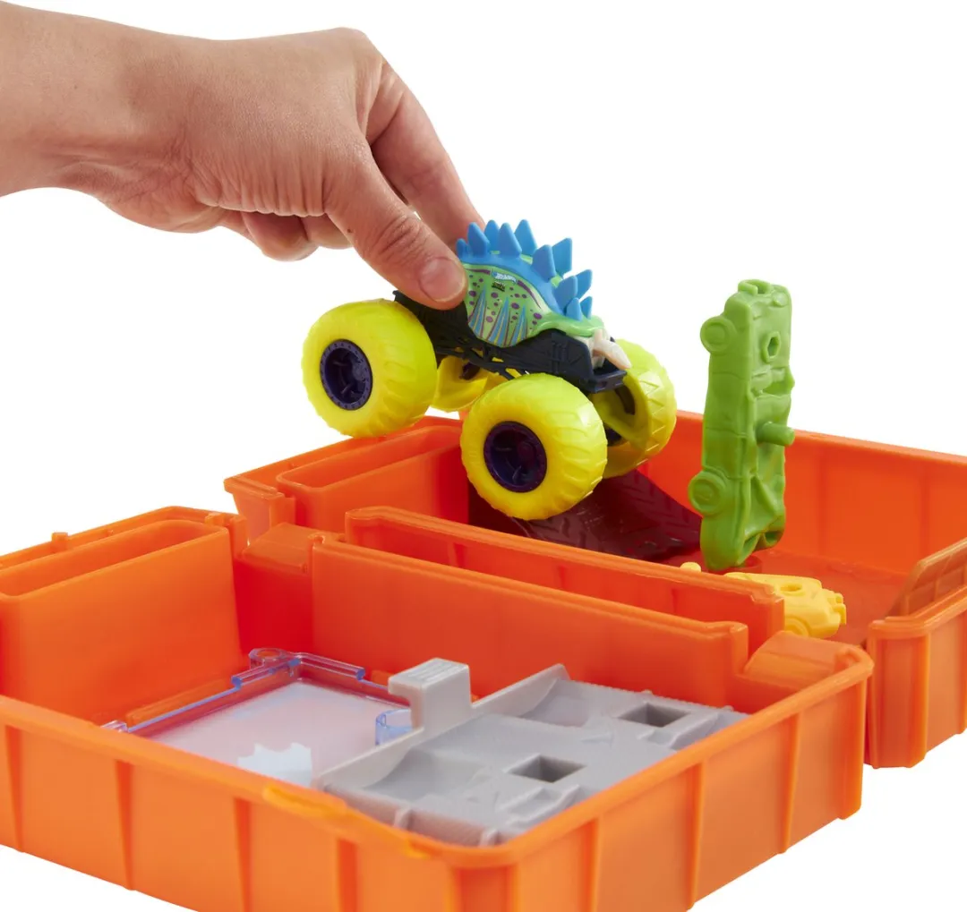 Hot Wheels Monster Trucks Tanken en Vol Gas Speelset HXT04 - Multicolor