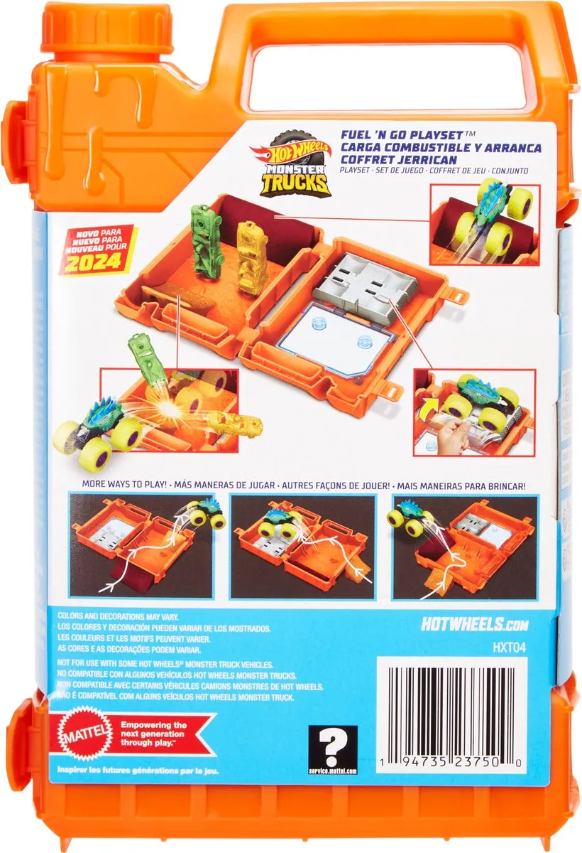 Hot Wheels Monster Trucks Tanken en Vol Gas Speelset HXT04 - Multicolor