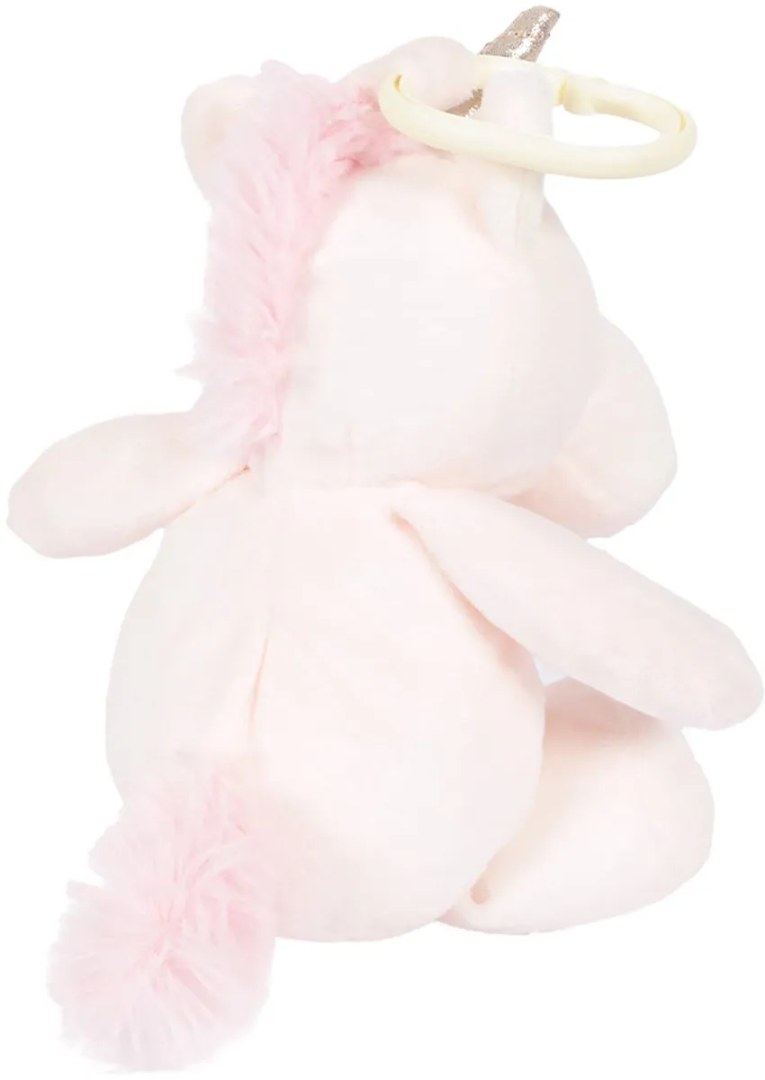 PIA Pluche Eenhoorn Roze 25cm - met Rammelaar