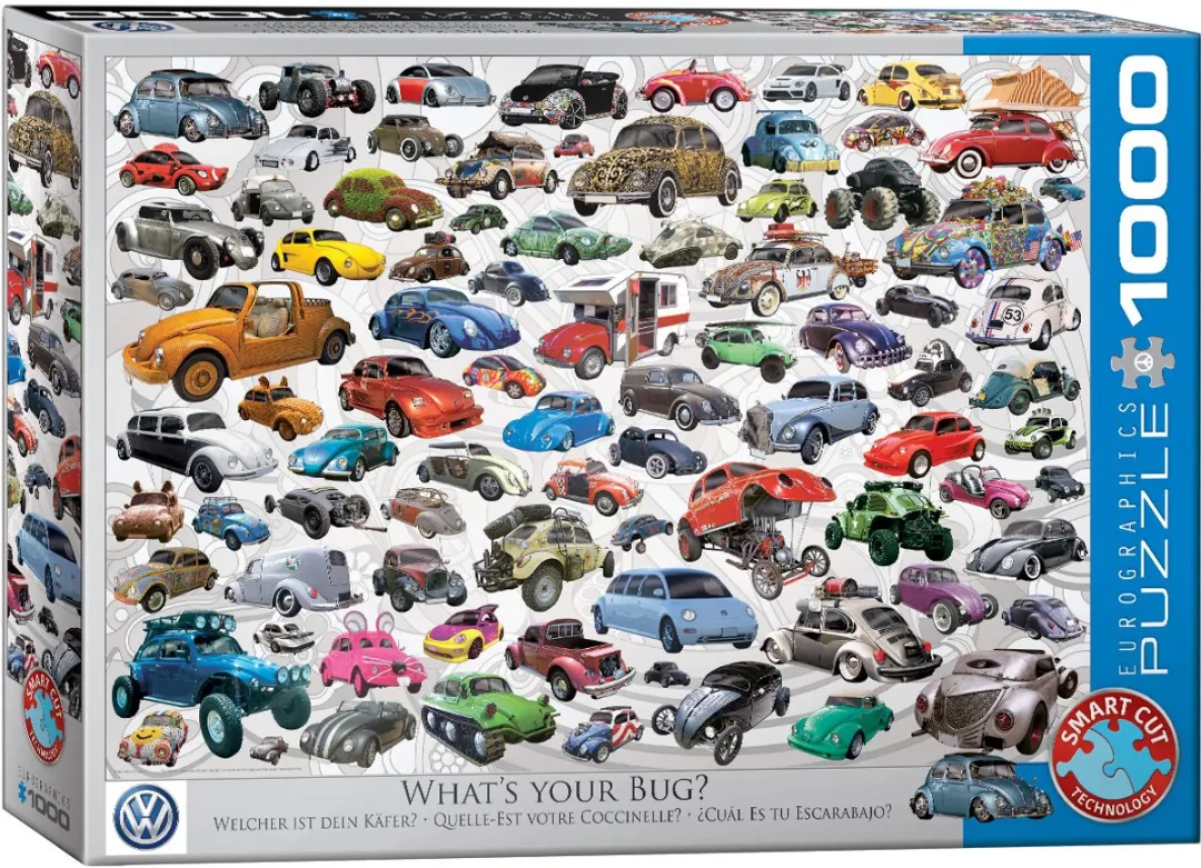 Eurographics Volkswagen Beetle Collage Puzzle 1000 Stuks - Meerkleurig