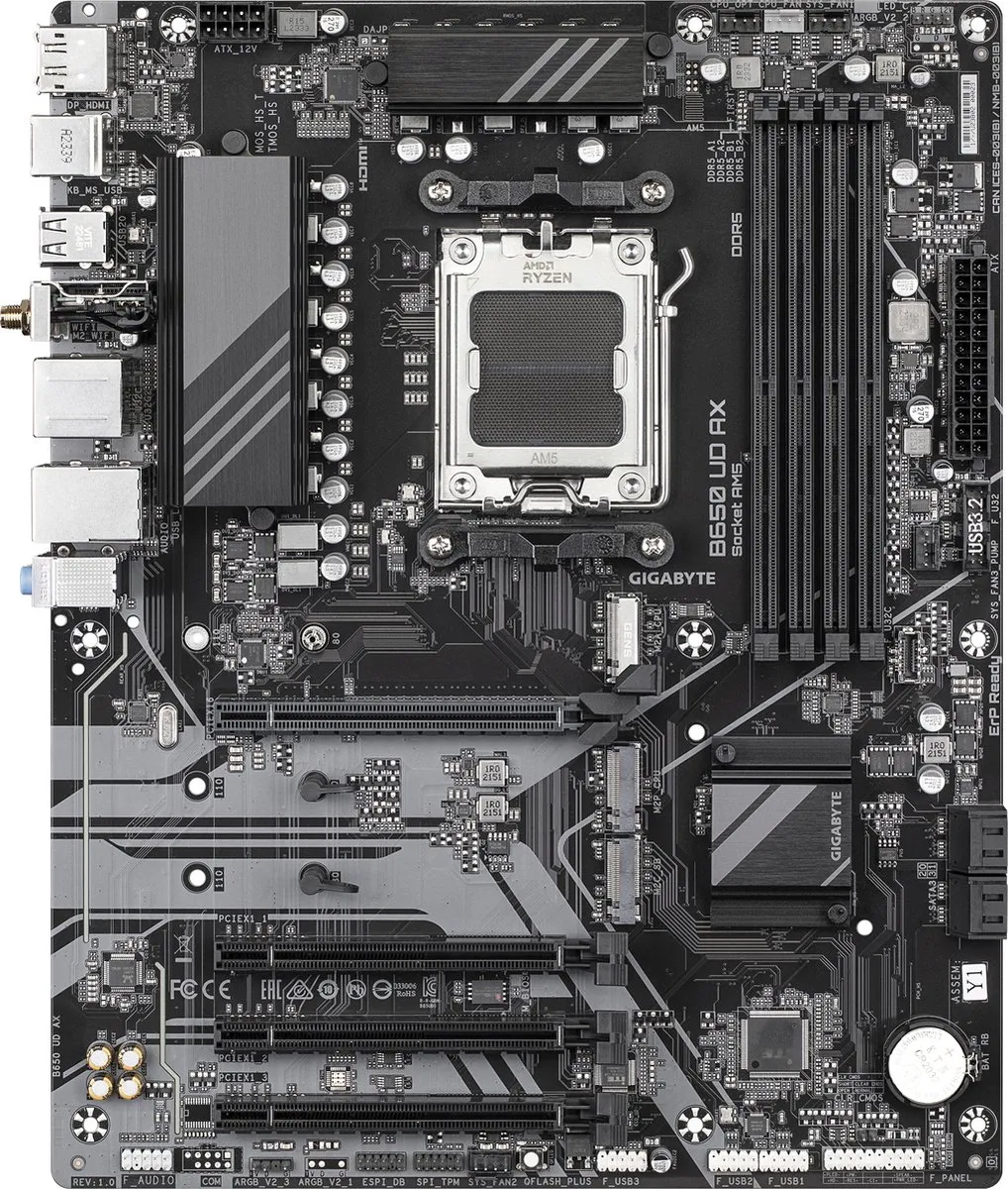 Gigabyte B650 UD AX Moederbord - AM5 ATX
