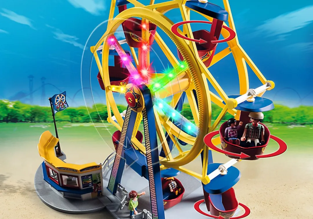 Playmobil 5552 Groot Draairad - 4x AA - Geel/Blauw