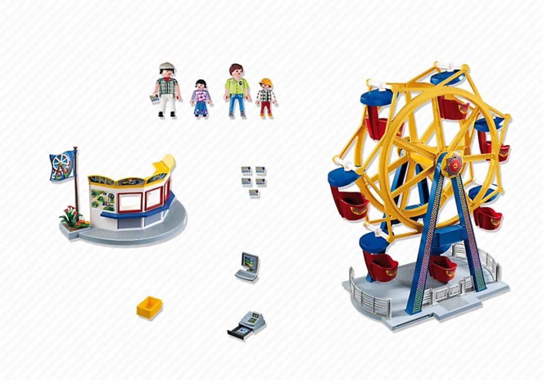 Playmobil 5552 Groot Draairad - 4x AA - Geel/Blauw
