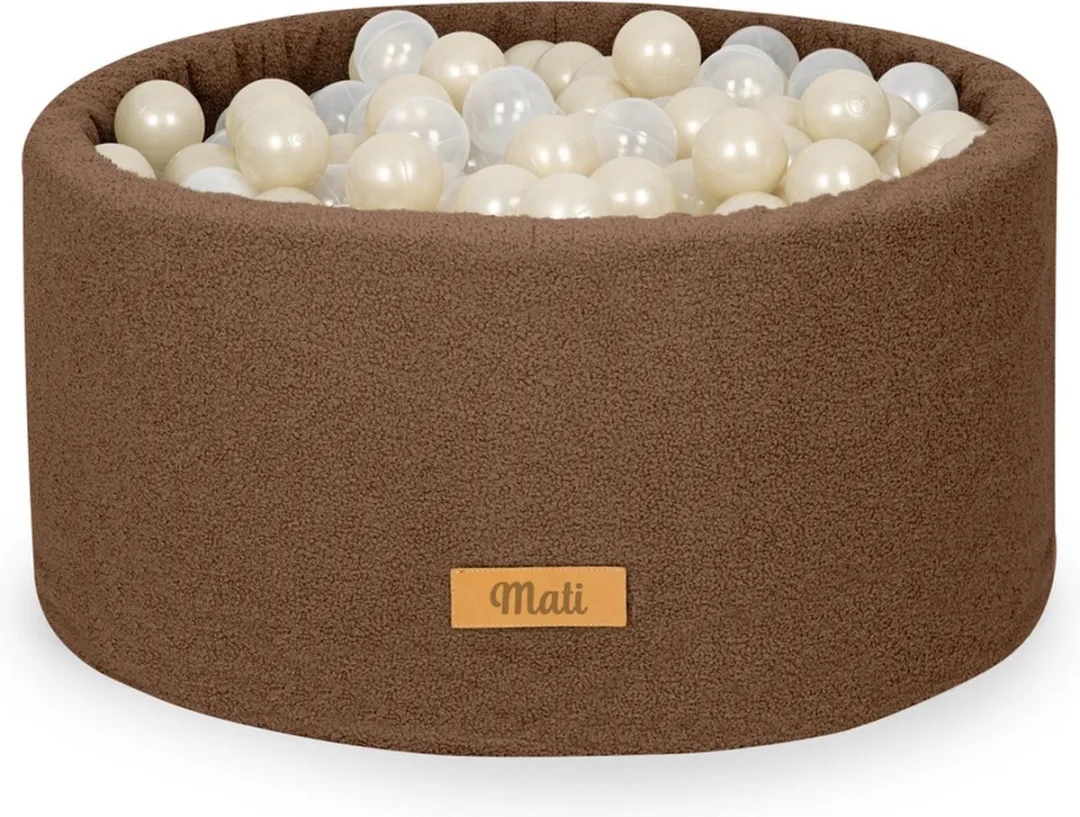 TreeToys Ballenbak Teddy Choco - 200 Ballen