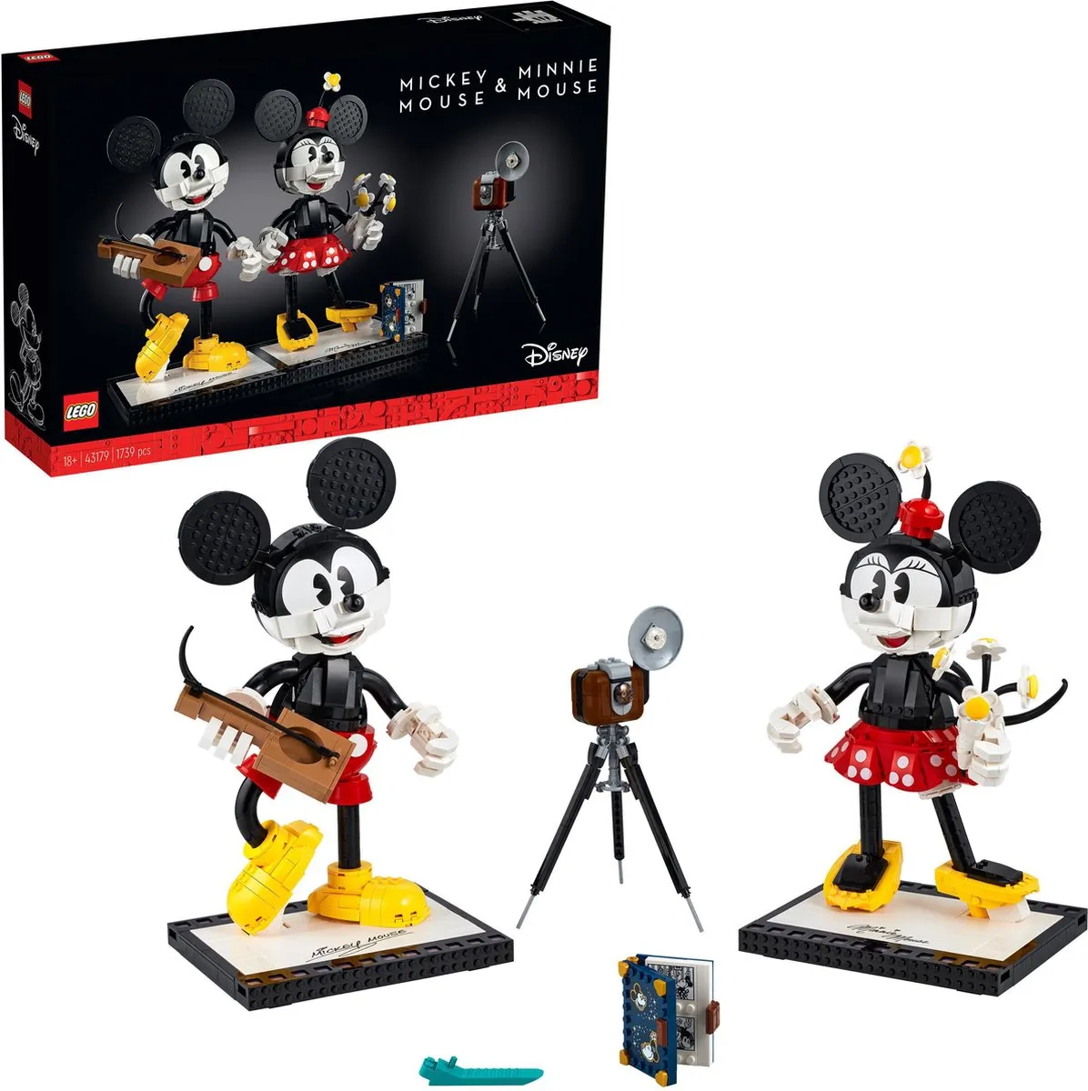 LEGO Disney Mickey Mouse & Minnie Mouse 43179 - 1739 Stukken - Meerkleurig - afbeelding 3 van 6