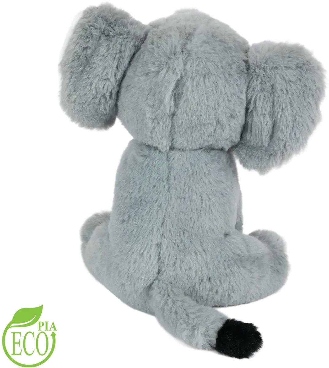 PIA Soft Toys Eco Knuffel Olifant - 21cm - Grijs/Wit
