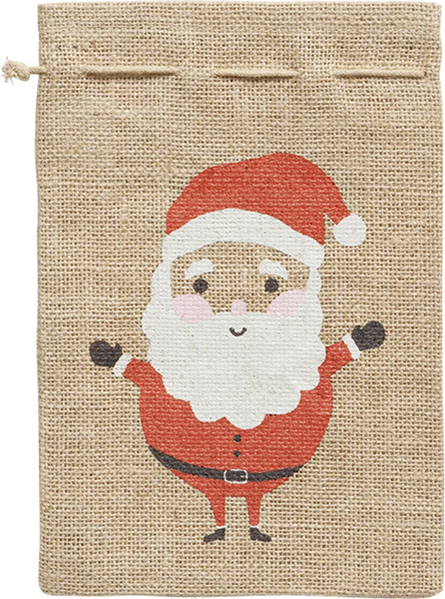 Folia Jutezak Kerstman 170x250mm