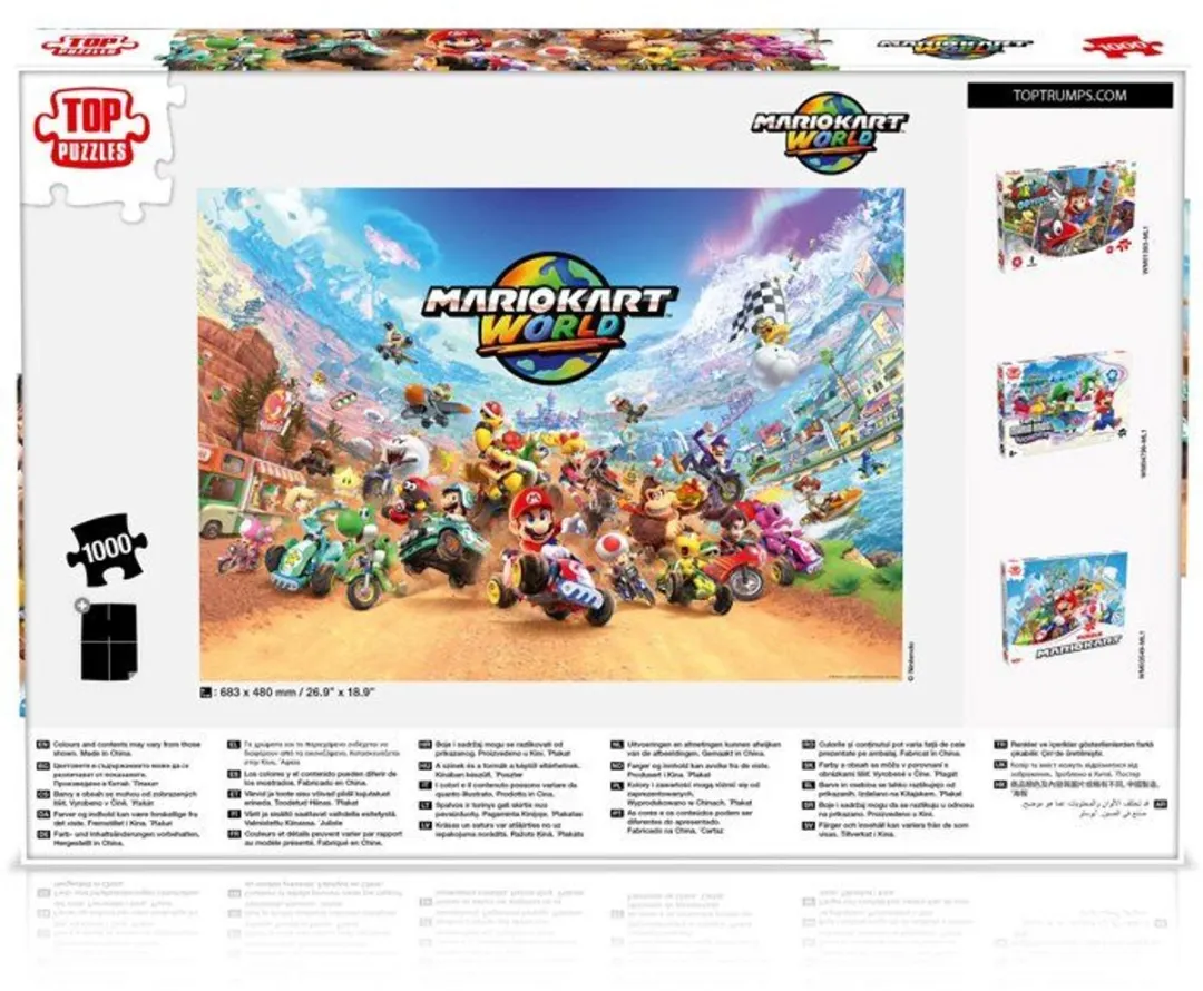 Winstigende Zetten Mario Kart Wereld Puzzel 1000 Stuks