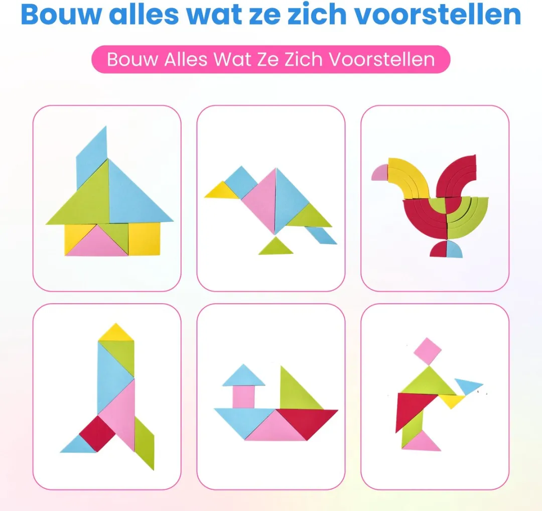 LiasToys Magic Shape Set 454 Magnetische Vormen - Regenboog