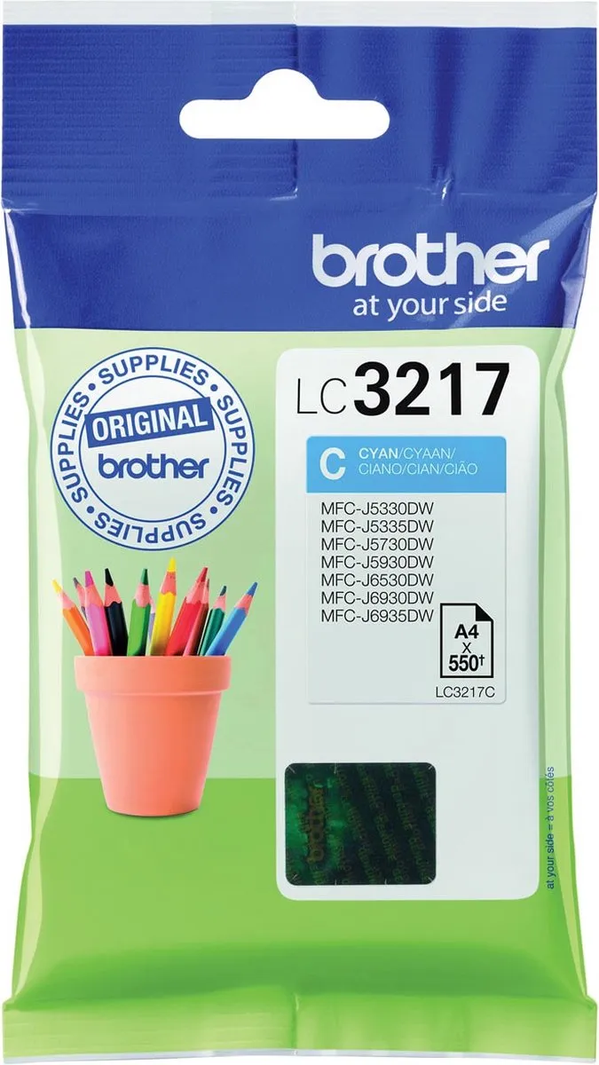 Brother LC-3217C Cyaan Inktcartridge