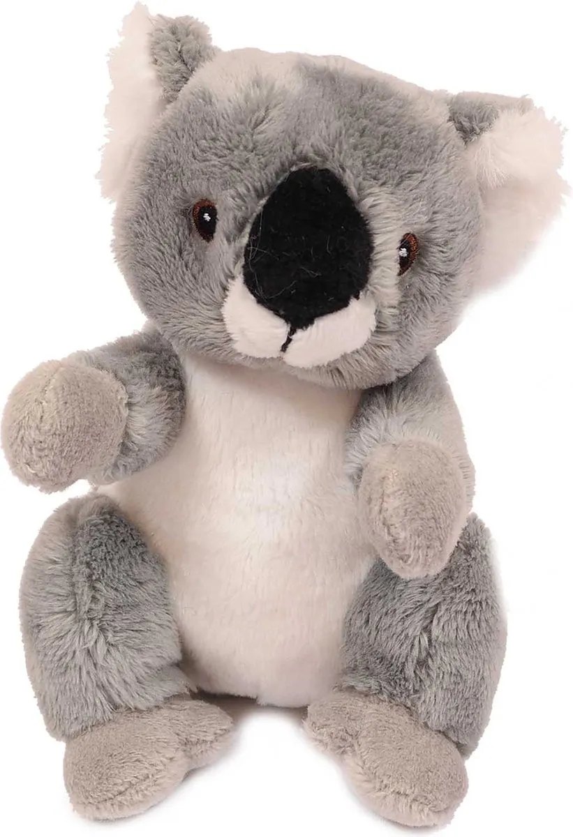 PIA Soft Toys Knuffelkoala 13cm - Grijs/Wit/Zwart