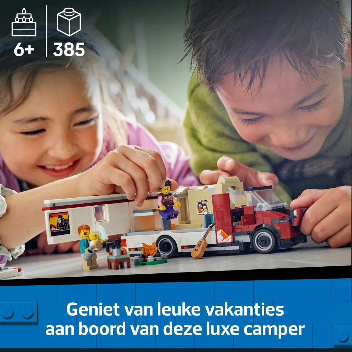 LEGO City Avontuurlijke Camper 60454 - 385 Stukken - 2 Minifiguren