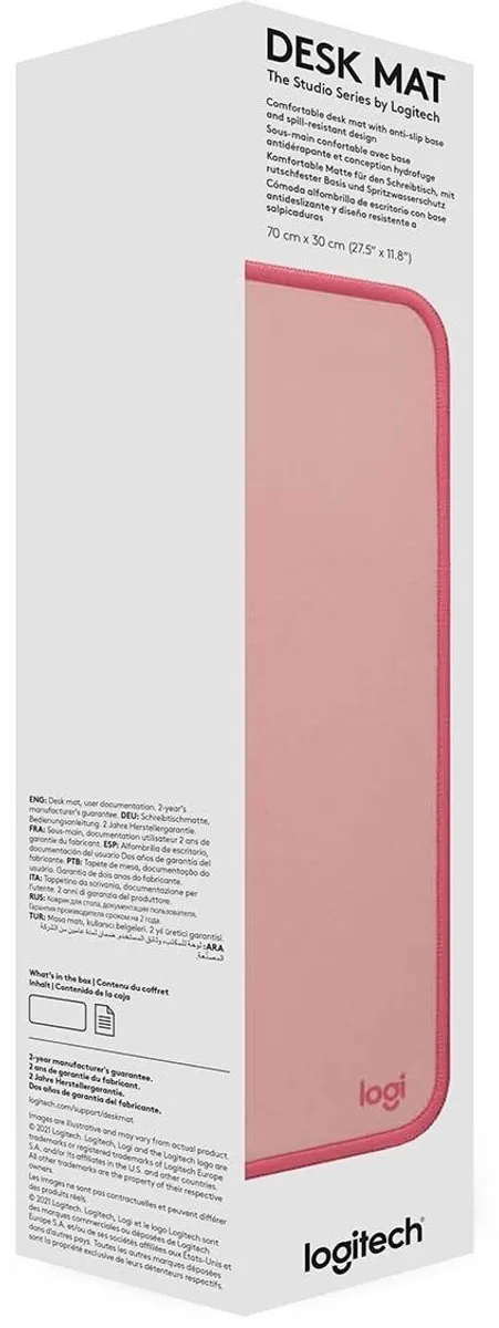 Logitech Studio Series Muismat Donker Roze 30x70cm
