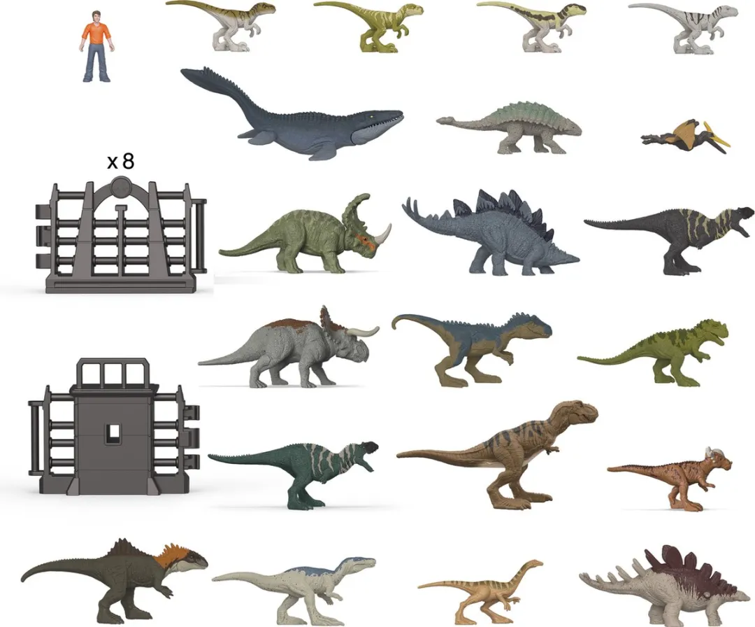 Mattel Jurassic World Minis Adventkalender JBG37 - Meerkleurig