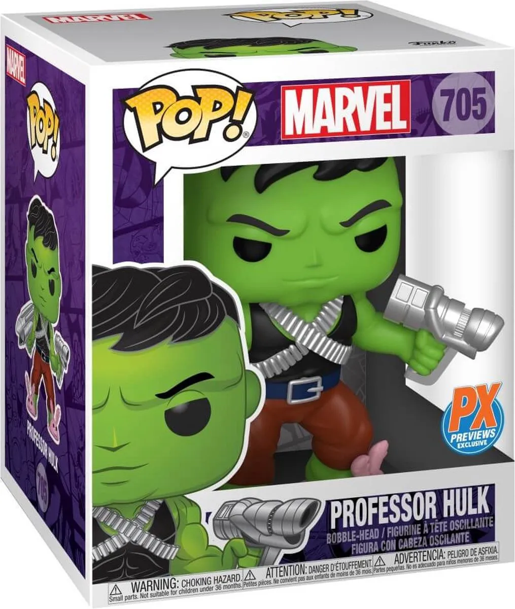 Funko Marvel Professor Hulk Pop! 6 Inch - 51722 - Veelkleurig - afbeelding 2 van 3