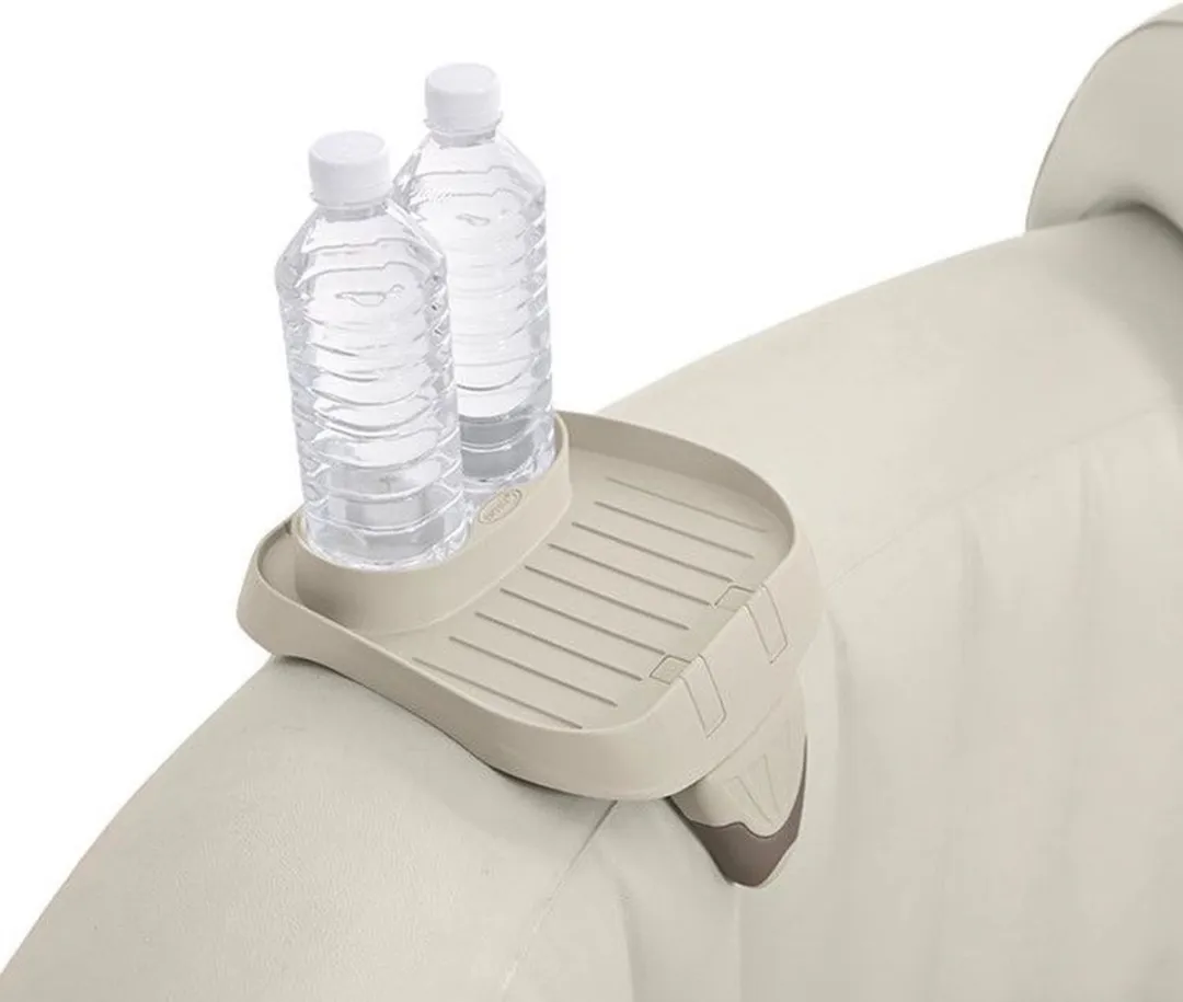 Intex Purespa Set Hoofdsteun & Bekerhouder - 3 Stuks - Beige
