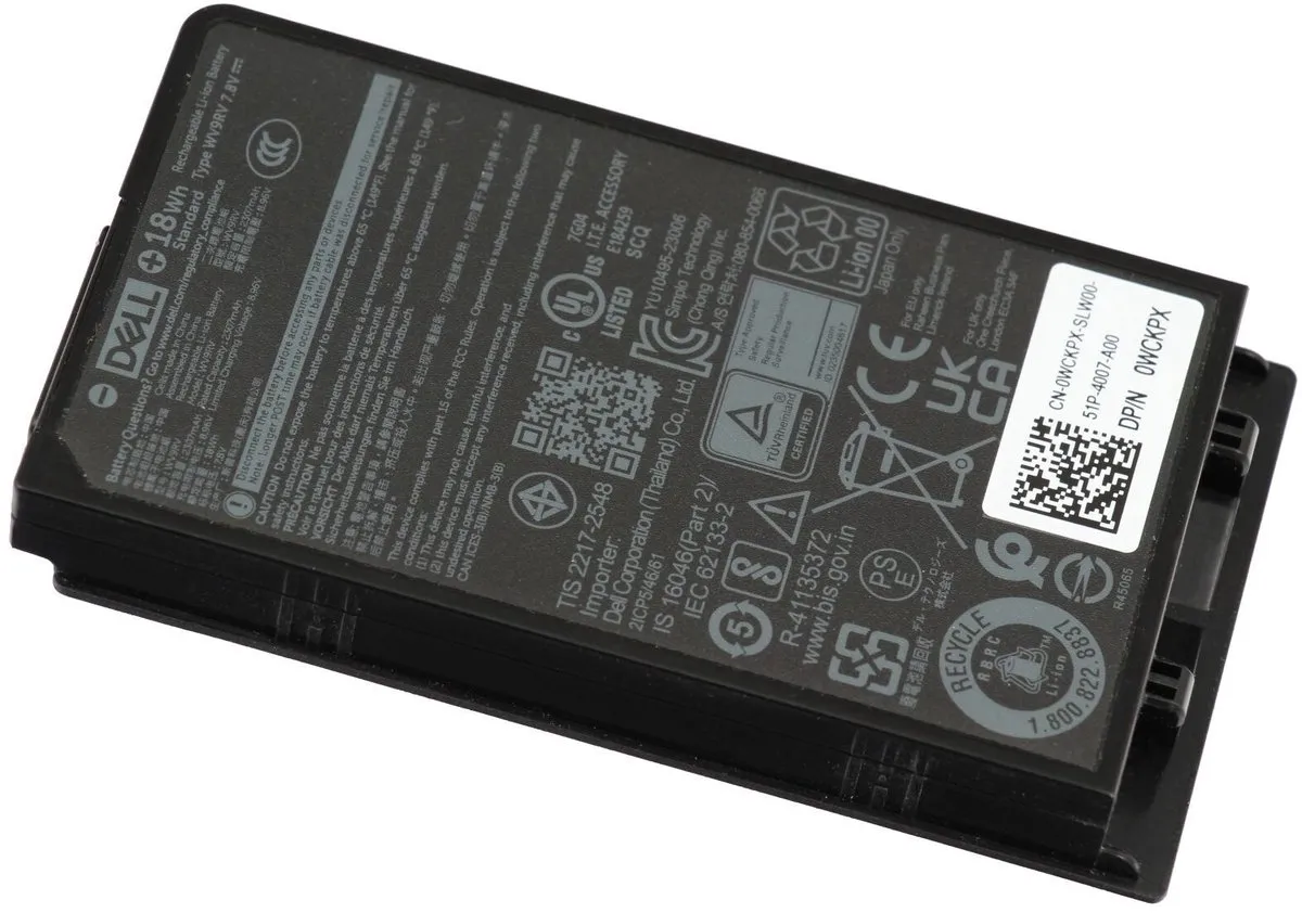 Dell WCKPX Laptopbatterij 18Wh