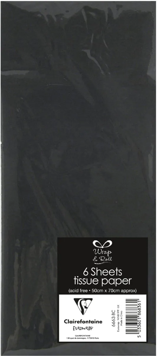 Clairefontaine Zijdepapier 500x700mm - 6 Stuks