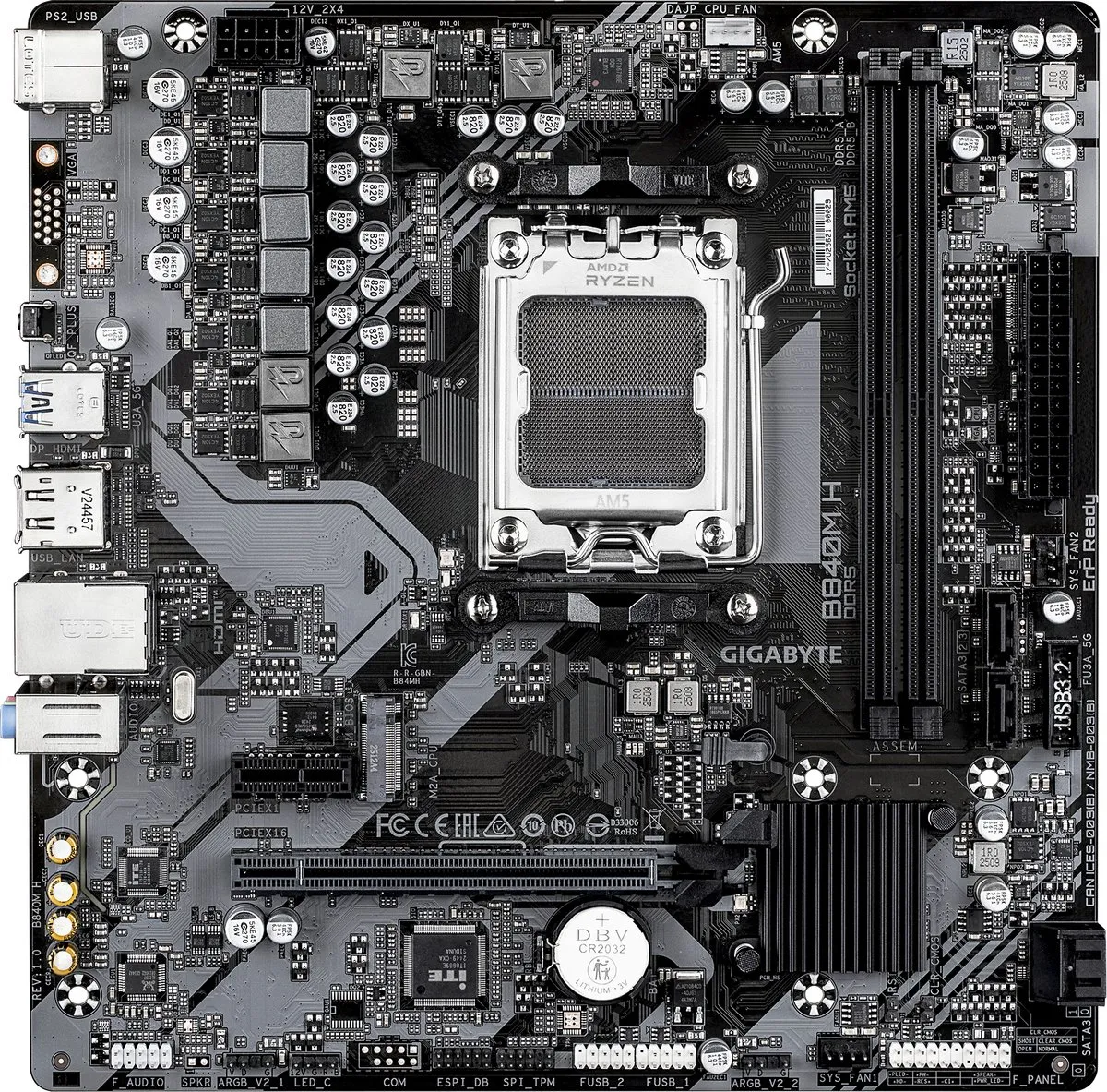Gigabyte B840M H AM5 Micro-ATX Moederbord