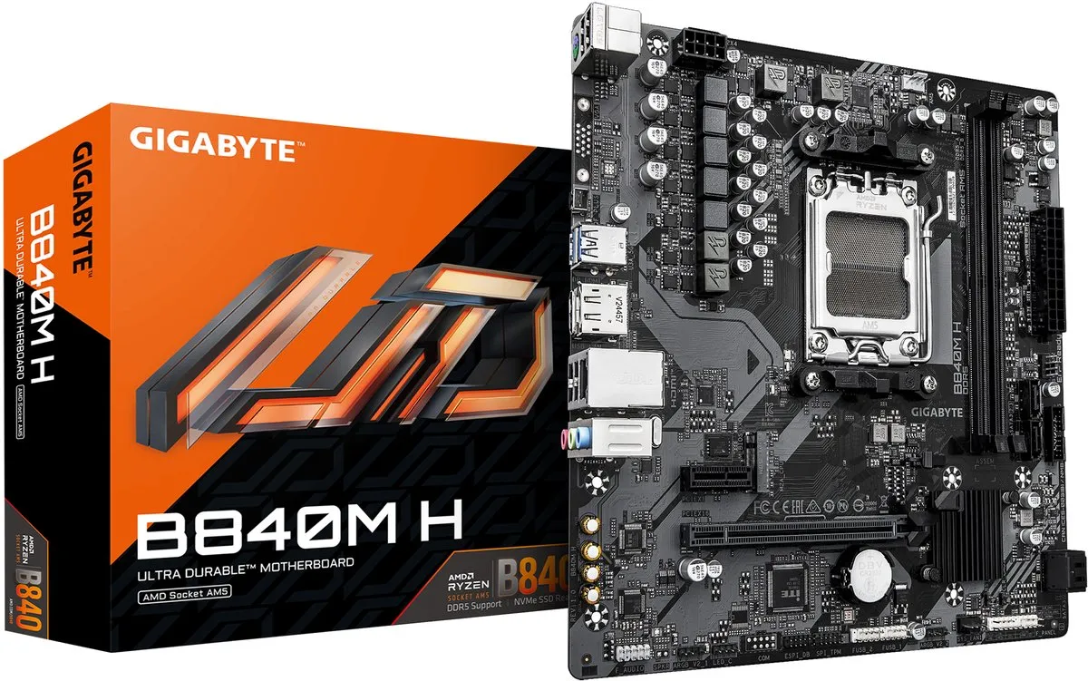 Gigabyte B840M H AM5 Micro-ATX Moederbord