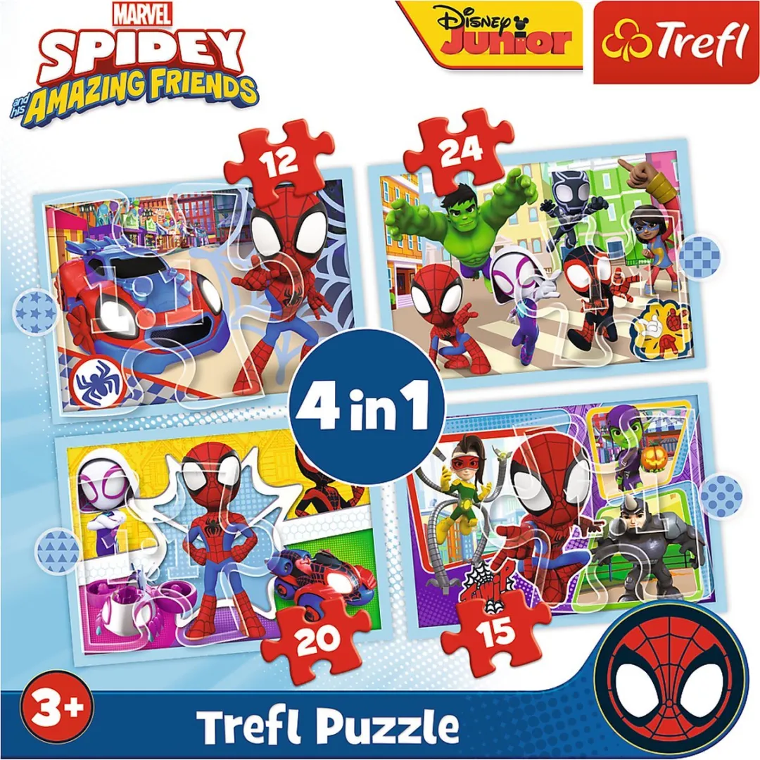 Trefl Spiday's Team 4-in-1 Puzzel 1000 Stuks - Meerkleurig