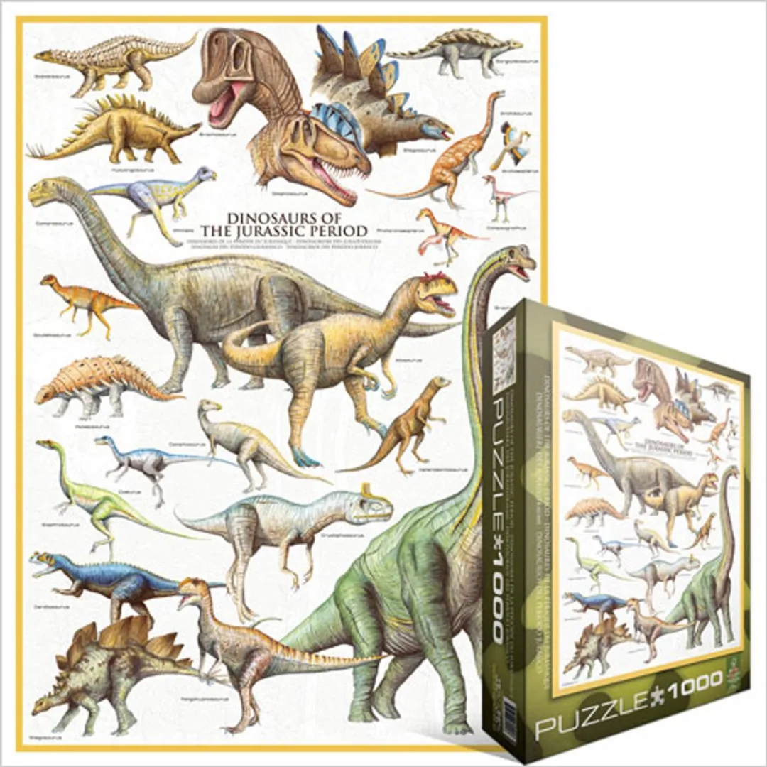 Eurographics Dinosaurs of the Jurassic Puzzel 1000 Stuks - Meerkleurig