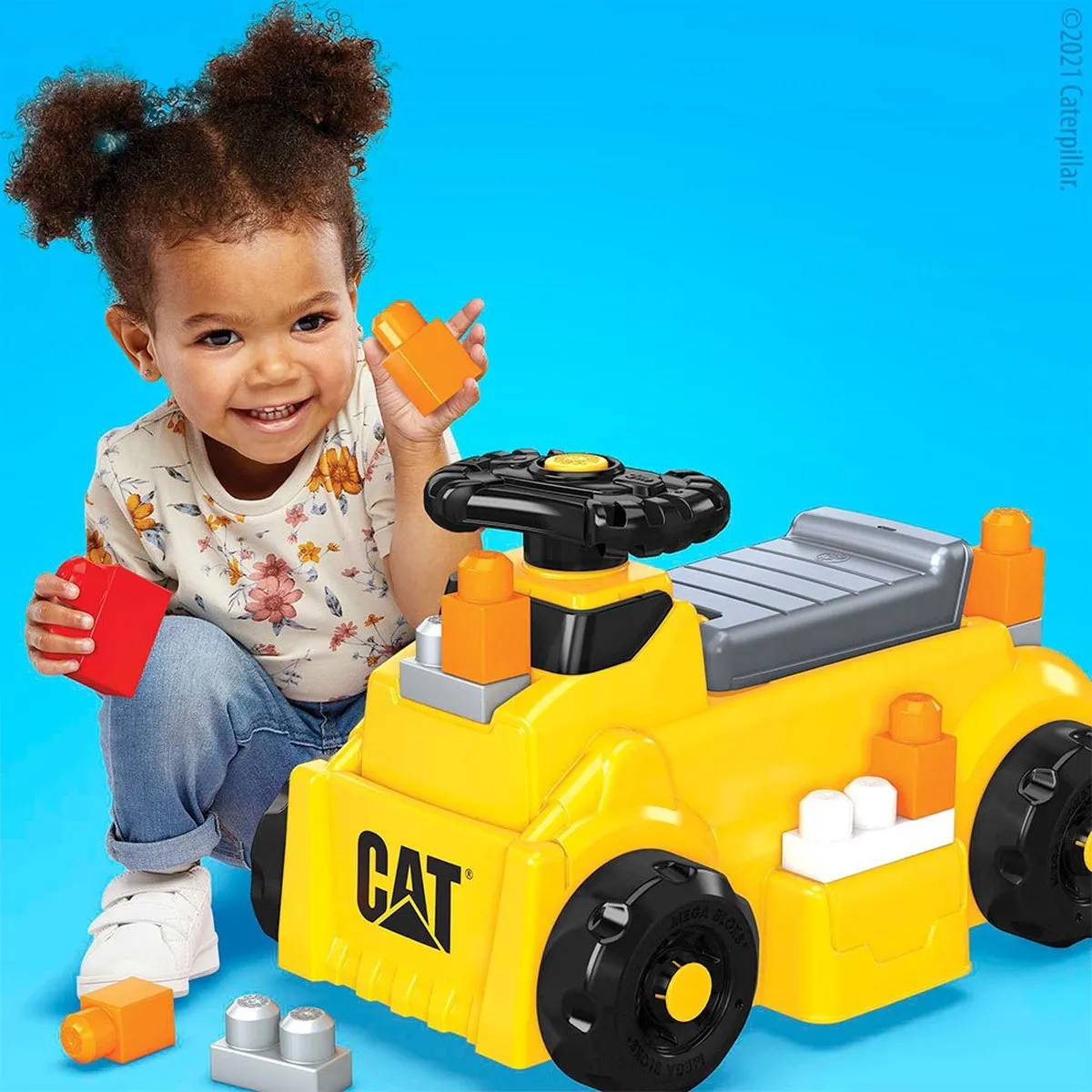 Mega Bloks First Builders Graafmachine HDJ29 - 10 Stukken - Zwart/Geel