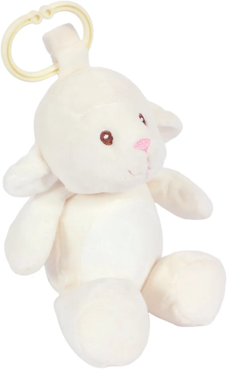 PIA Pluche Schaap met Rammelaar 25cm