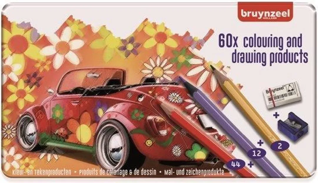 BRUYNZEEL Kleurblik 60-delig Assorti - 60 Potloden - afbeelding 6 van 6