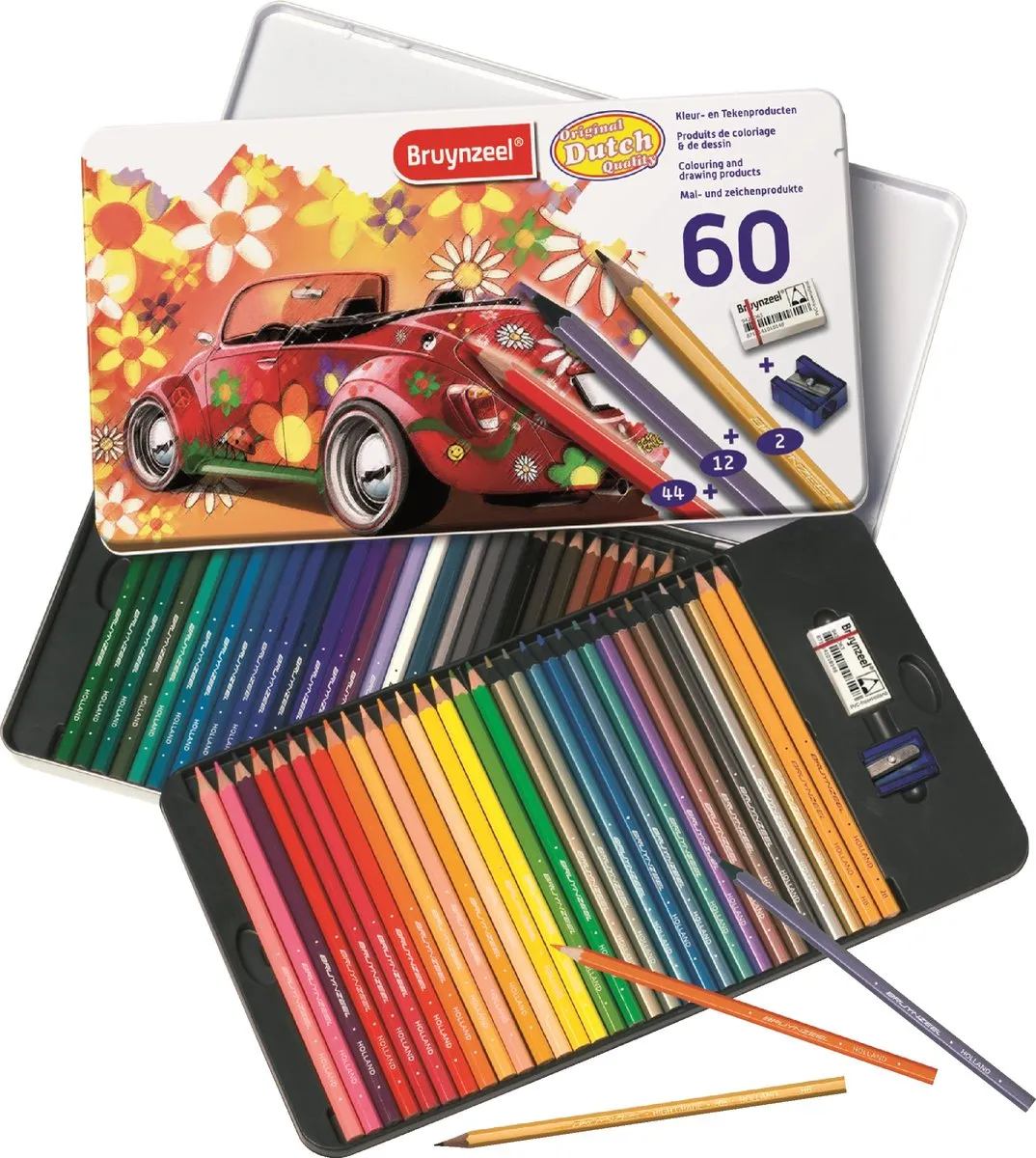 BRUYNZEEL Kleurblik 60-delig Assorti - 60 Potloden