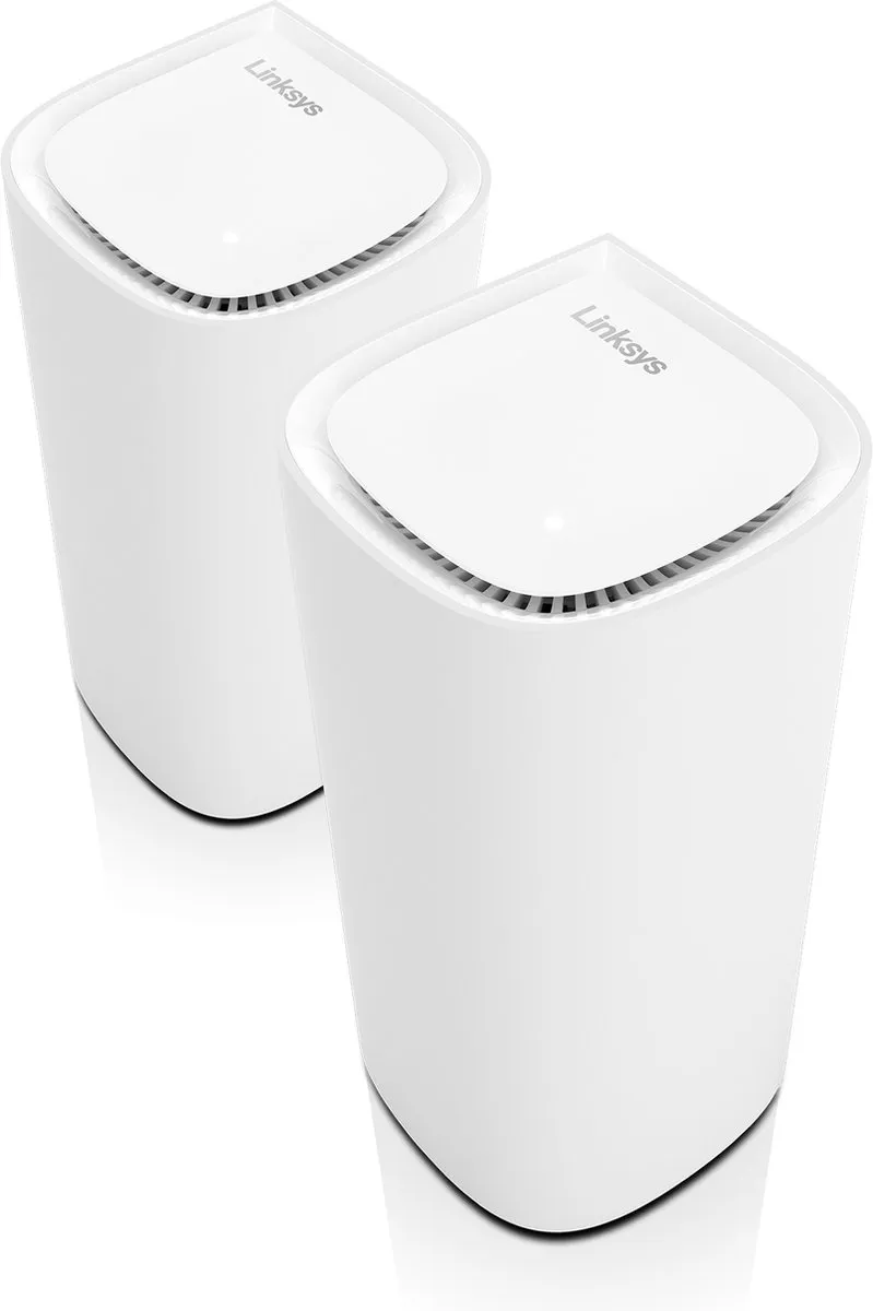 Linksys MX6202 Velop Pro - Mesh WiFi - WiFi Versterker - WiFi 6E - 5400 Mbps - 2-Pack - Wit