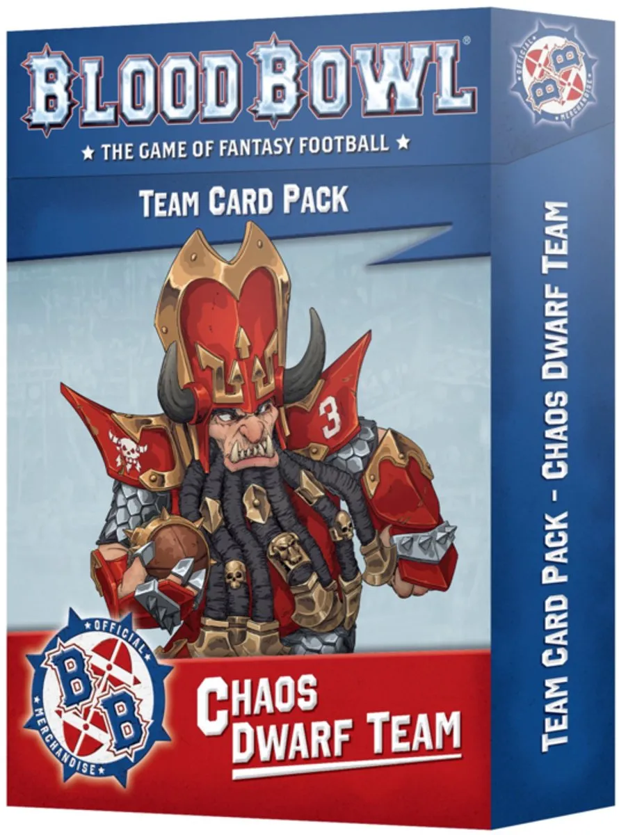 Games Workshop Blood Bowl Chaos Dwarfs Kaarten