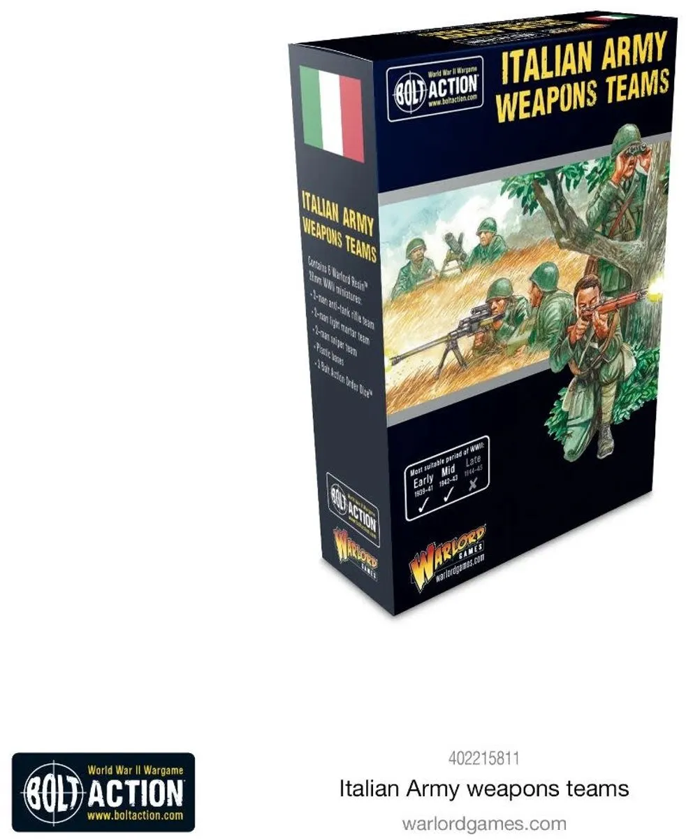 Warlord Games Italian Army Weapons Teams Bolt Action