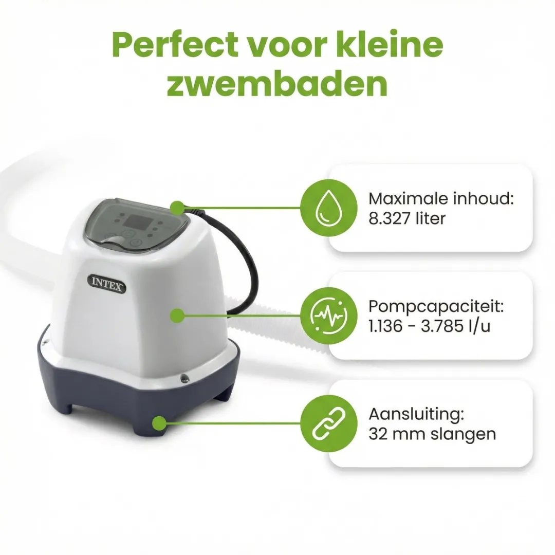 Intex QS200 Zoutwatersysteem 8327L/h - 32mm - 5 Stuks