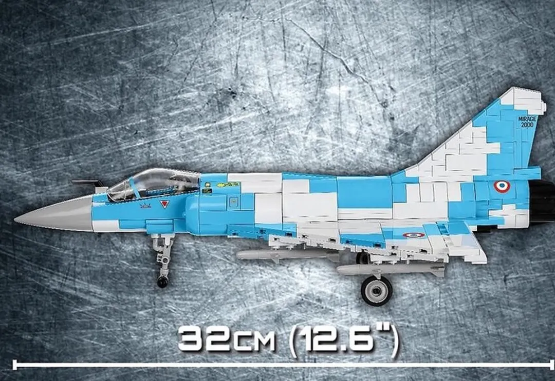 Cobi Bouwpakket Mirage 2000-5 400-delig - Grijs/Blauw - afbeelding 6 van 6