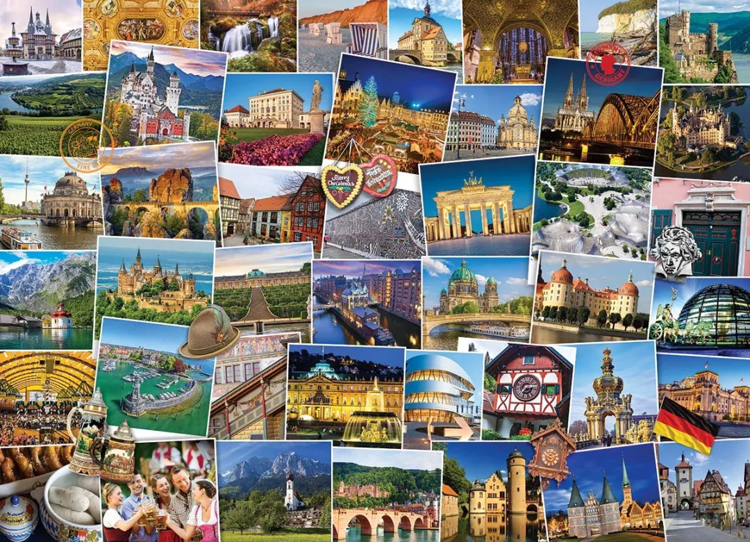 Eurographics Germany Globetrotter Puzzel 1000 Stuks - Meerkleurig