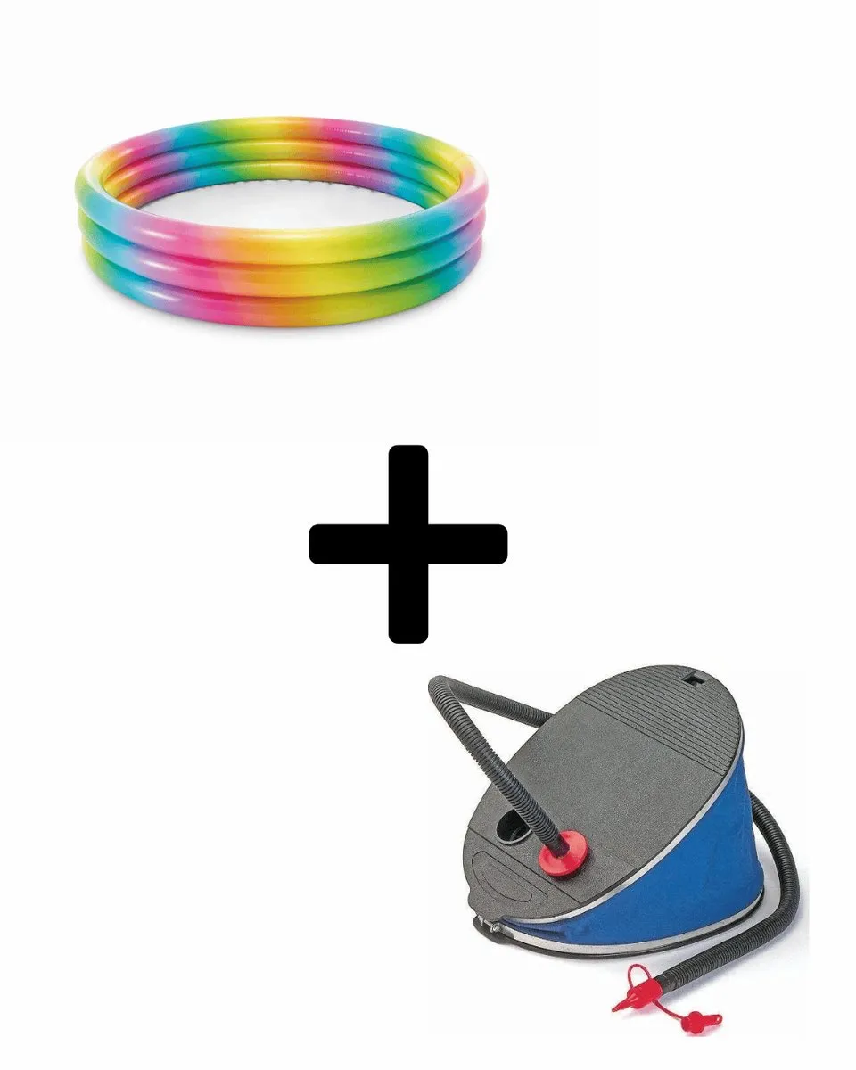 Intex Rainbow Pool 147x133cm - 275L