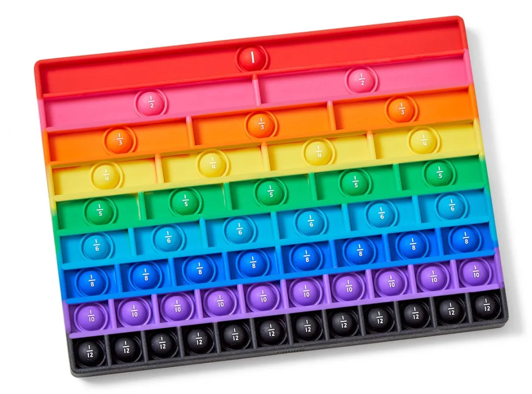 Learning Resources Rainbow Fraction Sensory Bubble Popper 95096989