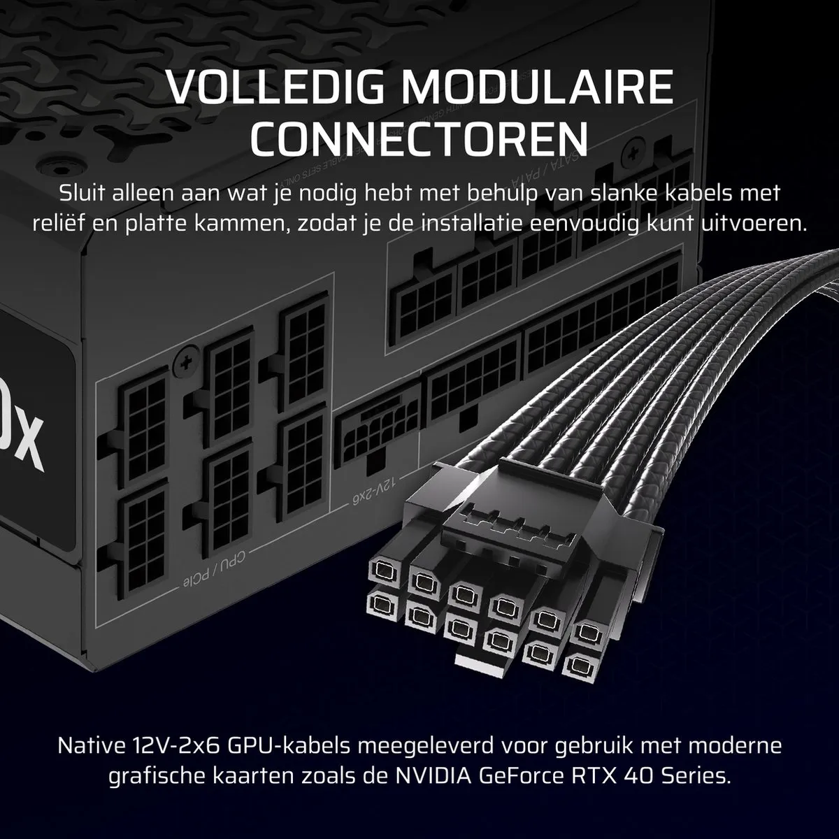 Corsair RM1000x 2024 Voeding 1000W - Zwart