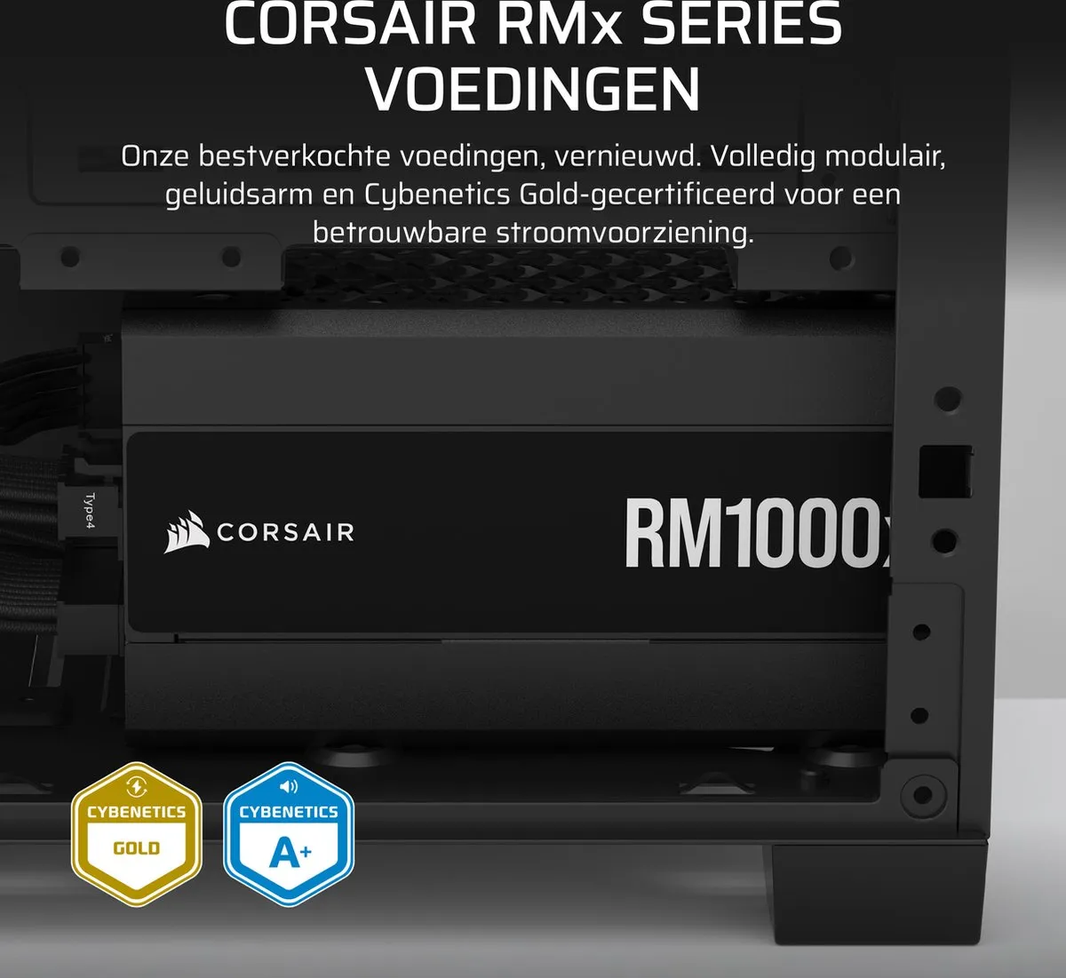 Corsair RM1000x 2024 Voeding 1000W - Zwart